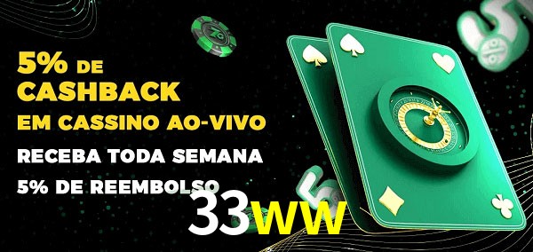 Promoções do cassino ao Vivo 33ww